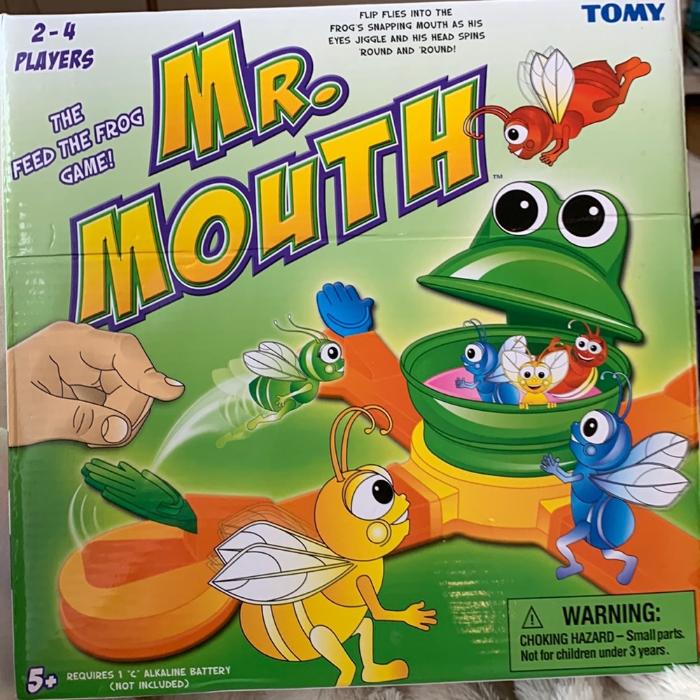 Kids game, feed the frog